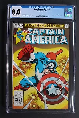 Buy Captain America #275 1st New BARON Helmut ZEMO MCU TV Movie 1982 ZECK CGC 8.0 • 27.81£
