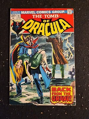 Buy TOMB OF DRACULA #16 (Marvel Comics 1974) F+ 1st Doctor Sun • 31.98£