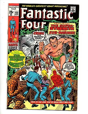 Buy Fantastic Four #102  Vf+ 8.5   Sub-mariner & Magneto App  • 56.98£