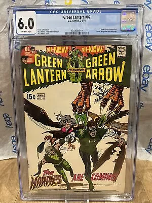 Buy Green Lantern  #82  CGC 6.0 Graded Neal Adams Cover, Denny O'Neil Story DC 1971 • 63.95£