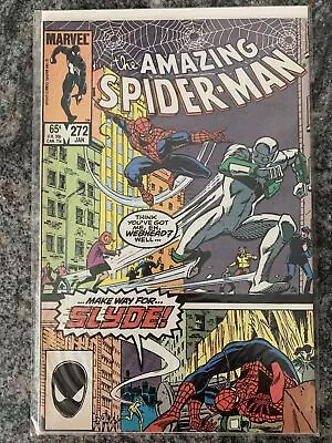 Buy Amazing Spider-Man #272 Direct Edition Marvel 1985 Make Way For Slyde • 13.65£