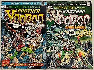 Buy Marvel Comics Bronze Age Strange Tales 171 & 172 Key 2 Issue Lot Brother Voodoo • 4.20£