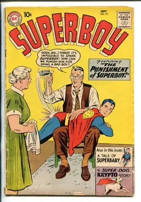 Buy Superboy #75  1959 - DC  -G - Comic Book • 30.56£