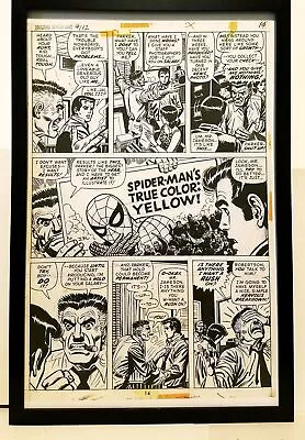 Buy Amazing Spider-Man #112 Pg. 14 John Romita 11x17 FRAMED Original Art Print Marve • 47.99£