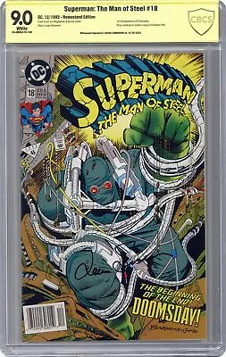 Buy Superman The Man Of Steel #18D CBCS 9.0 Newsstand SS Louise Simonson 1992 • 138.84£