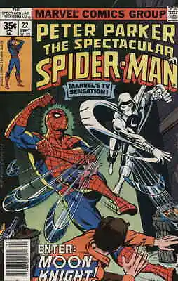 Buy Spectacular Spider-Man, The #22 FN; Marvel | Moon Knight Bill Mantlo - We Combin • 25.22£