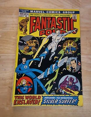 Buy Fantastic Four 123 1972 Classic Silver Surfer/Galactus Cover Marvel Bronze Age • 13.48£
