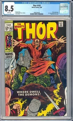 Buy Thor 163 CGC 8.5 (1969) 2nd Appearance Of Him (Warlock)! HOT ISSUE! L@@K! • 173.93£