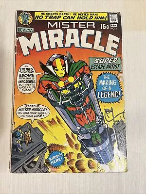 Buy Mister Miracle #1 (DC, 03-04/71) Kirby's Here, 1st App Mister Miracle! • 39.94£