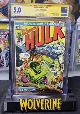 Buy Incredible Hulk #180 CGC 5.0 Signed Roy Thomas 1st Appearance Of Wolverine • 632.45£
