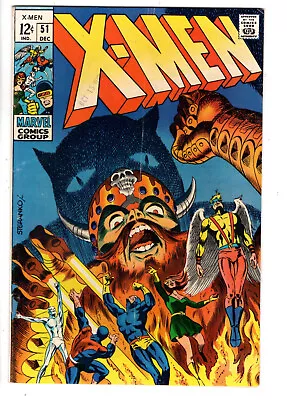 Buy X-men #51 (1968) - Grade 5.0 - 1st Cameo Appearance Of Eric The Red! • 47.97£