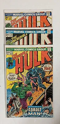 Buy The Incredible Hulk #173-175 (1974) Bronze Age Marvel Comics VNF+ • 47.32£