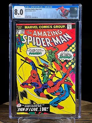 Buy AMAZING SPIDER-MAN #149 Oct 1975  CGC 8.0 1st App Ben Reilly Scarlet Spider KEY • 139.92£