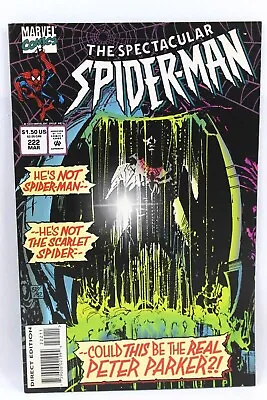 Buy Spectacular Spider-Man #222 Cameo Spidercide 1995 Marvel Comic F/F+ • 3.80£