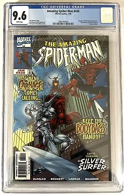 Buy Amazing Spider-man #430 (1998) NM+ CGC 9.6 1st Carnage Cosmic FREE SHIPPING! • 78.80£