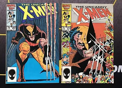Buy The Uncanny X-Men #194/207/211/216 Marvel 1987 Comic Lot • 31.71£