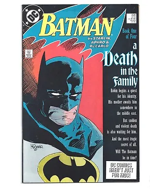 Buy BATMAN 426 DC 1988 Starlin Aparo DeCarlo A DEATH IN THE FAMILY Joker Robin • 18.96£