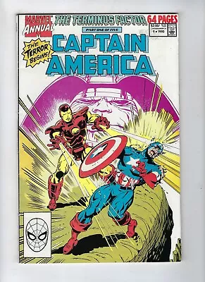 Buy CAPTAIN AMERICA ANNUAL # 9 (Marvel, THE TERMINUS FACTOR, 1990) VF • 3.95£