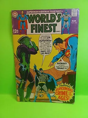 Buy World's Finest #183 Batman Superman Robin Luthor Brainiac (Mar 1969 DC) / DC5/ • 17.59£