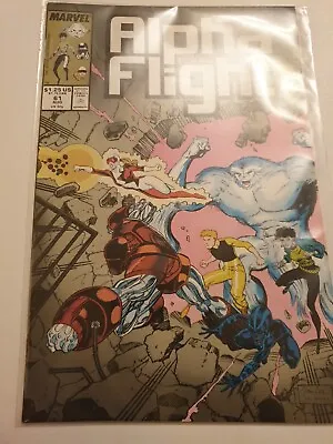Buy Alpha Flight #61 Marvel Comics Aug 1988 NM Bagged Condition Jim Lee Cover Art • 1.99£
