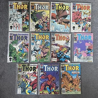 Buy The Mighty Thor #349- 379 Lot Of 11 Comics. HIGH GRADE RUN. VF+ To NM+ • 19.77£