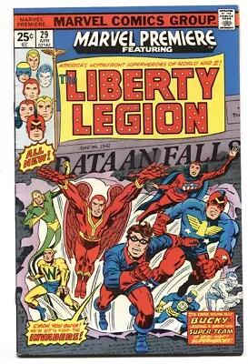 Buy MARVEL PREMIERE #29 1976 Liberty Legion - Marvel - Comic Book • 30.58£