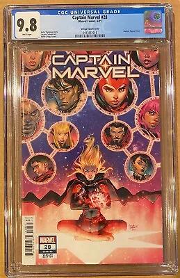 Buy Captain Marvel # 28 Cgc 9.8. Ortega Variant. (2021) • 23.67£