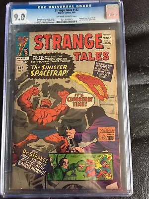 Buy STRANGE TALES #132 CGC VF/NM 9.0; OW-W; Dr. Strange By Ditko (5/65)! • 317.46£