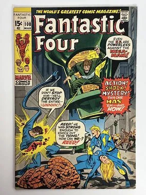 Buy Fantastic Four #108 (1971) Origin Of Janus The Nega-Man In 7.0 Fine/Very Fine • 19.18£