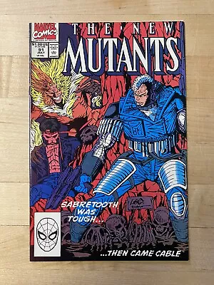 Buy New Mutants #91 - Cable Vs. Sabretooth! Marvel Comics, Rob Liefeld Art! • 6.40£