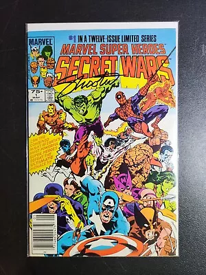 Buy Marvel Super Heroes Secret Wars #1 NEWSSTAND Signed By Jim Shooter VFNM • 43.97£