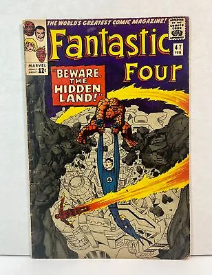 Buy February 1966 Fantastic Four #47 VG+ 4.5 - Black Bolt And The Inhumans • 36.35£