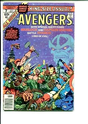 Buy Avengers Annual 7 Vg Thanos Starlin  1977 • 19.77£