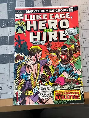 Buy Luke Cage, Hero For Hire #16  1973 1st  STILETTO. Combined Shipping • 8.04£