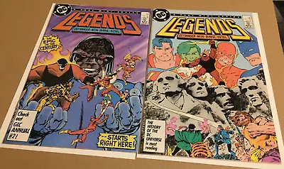 Buy Legends # 1 & 3 (2) 1st App New Suicide Squad & Amanda Waller - Dc Comics 1986 • 9.95£