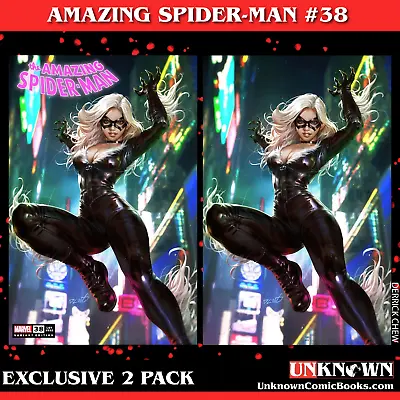 Buy [2 Pack] Amazing Spider-man #38 [gw] Unknown Comics Derrick Chew Exclusive Var ( • 31.72£