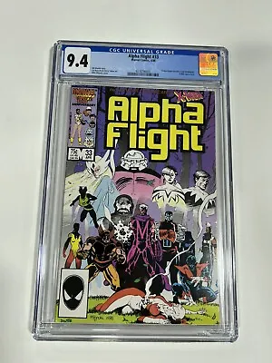 Buy Alpha Flight 33 Cgc 9.4 White Pages Marvel 1986 • 36.94£