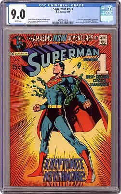Buy Superman #233 CGC 9.0 1971 4390841014 • 919.45£