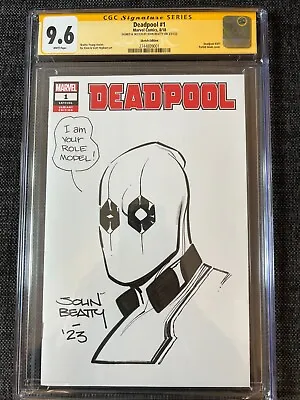 Buy RARE 1/1 Deadpool #1 - Sketch & Signed By John Beatty (Secret Wars #8 Artist) • 237.17£