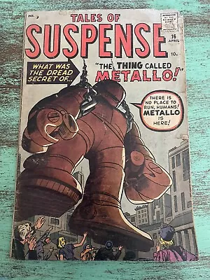 Buy Tales Of Suspense #16 Atlas 1961 Jack Kirby Cover! GD- Prototype Of Iron Man • 71.15£