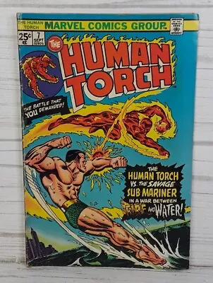 Buy Marvel Comics Group The Human Torch Vs Sub-Mariner #7 Sept. 1975 • 9.88£