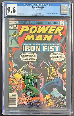 Buy Power Man #48 CGC 9.6 OW/W PAGES! 1ST MEETING WITH IRON FIST! 🔥🔑 • 139.91£