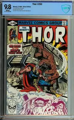 Buy Thor #293 Cbcs 9.8 White Pages // Marvel Comics 1980 • 283.81£