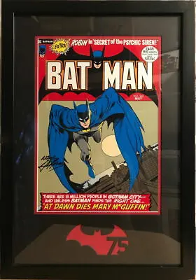 Buy BATMAN 241 Cover Print W Exclusive DC 75th Anniv Die-Cut Logo SIGNED Neal Adams • 308.33£