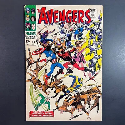 Buy Avengers 44 Silver Age Marvel 1967 John Buscema Red Guardian Scarlet Witch Comic • 20.07£