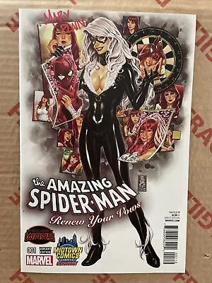Buy Amazing Spider-Man Renew Your Vows #1 Mark Brooks Black Cat Midtown Variant NM • 26.99£