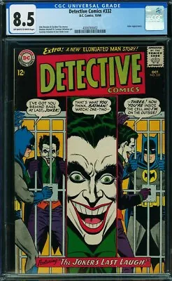 Buy Detective Comics 332 Cgc 8.5 Oww Pages Jokers Last Laugh 1964 Dc Glossy B9 • 307.45£