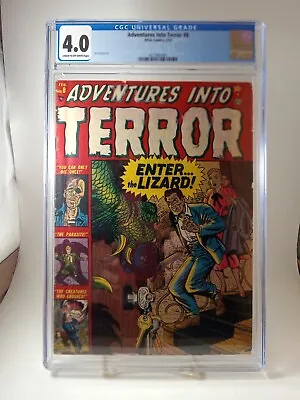 Buy Adventures Into Terror #8 1952 - CGC 4.0 Precode Horror Joe Sinnott Art • 202.56£
