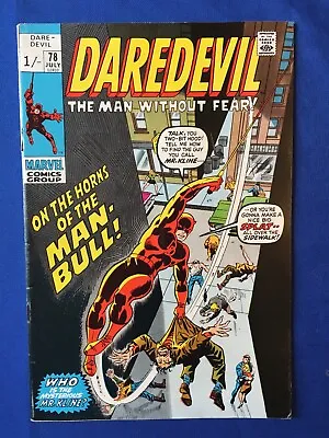 Buy Daredevil #78 FN/VFN (7.0) MARVEL ( Vol 1 1971) 1st App Man-Bull (2) • 36£
