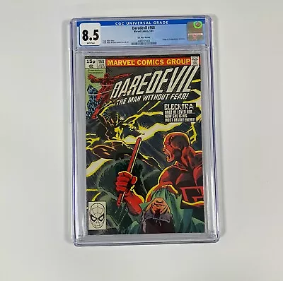 Buy Daredevil #168 1981 CGC 8.5 Origin & 1st Appearance Of Elektra Graded Comic Book • 350£
